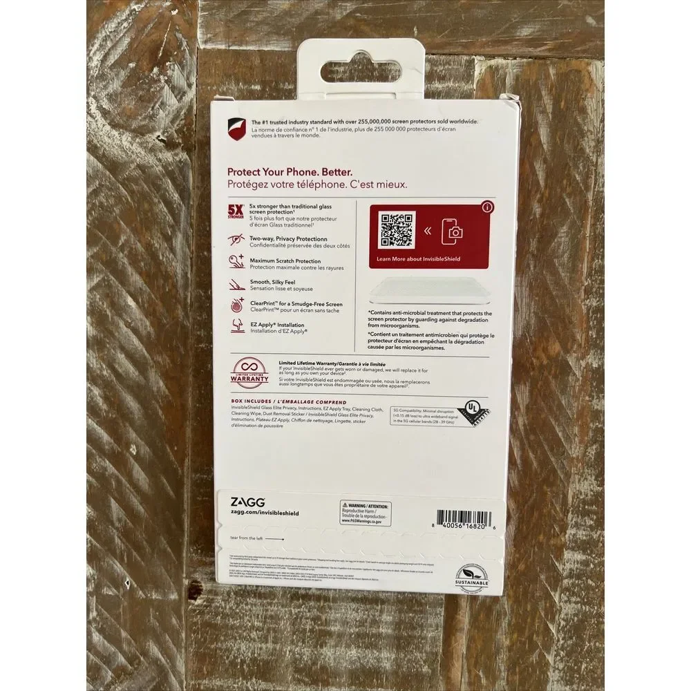 I Phone Screen Protector -NIB‎ Zagg Glass Elite Privacy New iPhone 6.7
